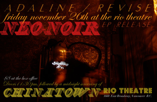 Adaline & Revise Neo-Noir CD Release